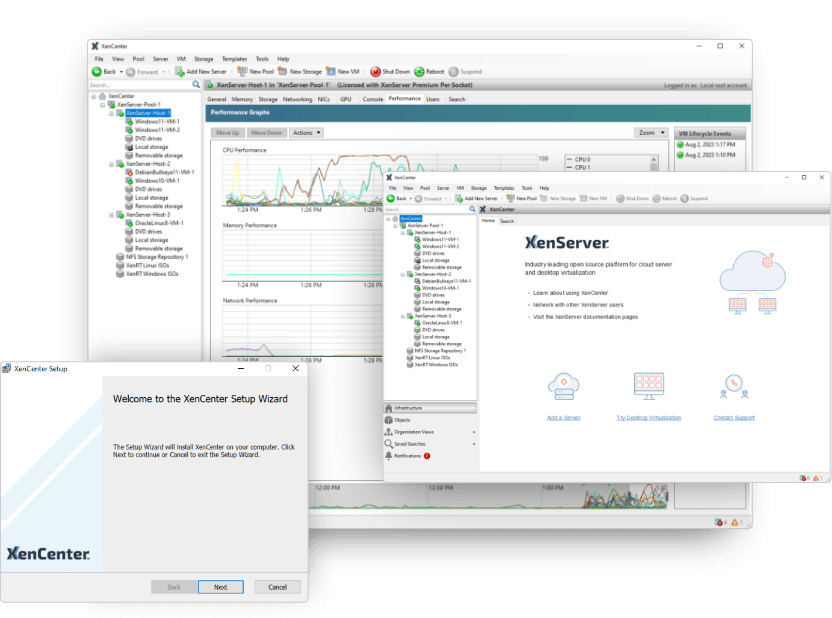 XenServer 8 screenshots