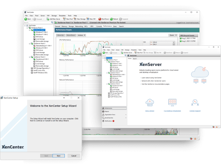 XenServer 8 screenshots